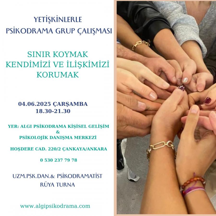 YETİŞKİNLERLE PSİKODRAMA GRUP ÇALIŞMASI